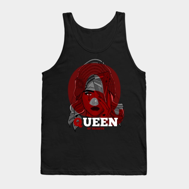 Queen Of Hearts Tank Top by Frajtgorski